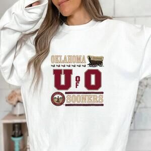 Unisex Sweater, University Of Oklahoma White Sweatshirt